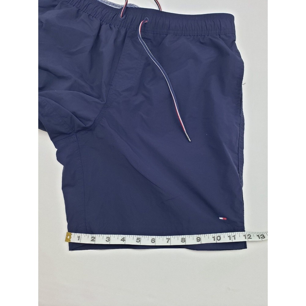 Tommy Hilfiger Mens Swim Trunks Size Large Color NavyBlue QuickDry Elastic Waist - Picture 8 of 8